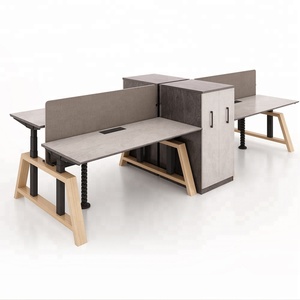 Bureau debout électrique intelligent à hauteur réglable avec double moniteur - Product Image 4