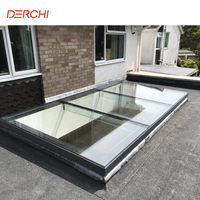 Ventana de Techo Automática Eléctrica de Aluminio Impermeable con Doble Acristalamiento DERCHI