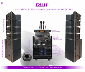 professional full set line array system sound equipment Combination set 6