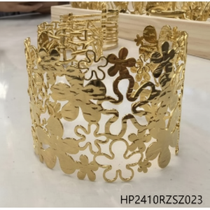 Anelli moda moda donna placcati oro alla moda Design elegante con apertura regolabile intarsio accessorio perfetto per qualsiasi Outfit - Product Image 1