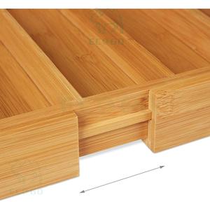 Organisateur de couverts professionnel extensible avec porte-couteau plateau à couverts 7 compartiments porte-ustensiles - Product Image 5