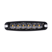 Lampu Peringatan Strobo LED Aluminium Ultra Tipis Tahan Air 12V-24V Bersertifikasi ECE R65 XA1 XA2 Lampu Beacon Darurat