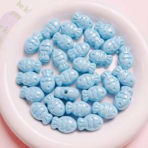 Cute Cream Jelly Beans Mini Fish Straight Hole <b>Beaded</b> DIY Bracelet Accessories Material Acrylic <b>Beads</b> - Product Image 3