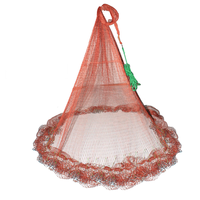 Red de Pesca Nocturna de Alta Visibilidad, Color Amarillo, para Pesca Profesional, Malla de 3/8 Pulgadas, Red de Lanzamiento Resistente para Agua Salada y Dulce