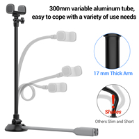 Support de téléphone paresseux à suspendre au cou, design à clip, étanche, bras long réglable, trépied universel, suspension, bureau, VLOG, en direct
