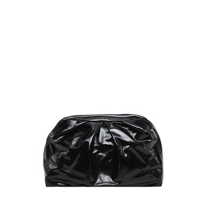 Pochette de maquillage plissée en PU brillant et coloré, forme nuage, souple, pour rangement portable – Vente en gros - Product Image 4