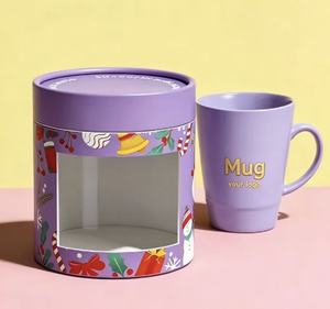 Tubo de Embalaje Personalizado de PVC para Vasos, Tubo de Papel Redondo para Regalos, para Uso en Alimentos y Manualidades - Product Image 3