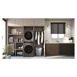 เครื่องอบผ้าอัจฉริยะแบบฝาหน้า Platinum Black Class A++ 1400 รอบต่อนาที 10.1-12.0 กก. สแตนเลสสตีล ควบคุมด้วยหน้าจอสัมผัส - Product Image 5