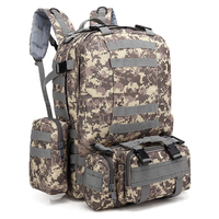 Sac à dos tactique-900D haute densité étanche, support ergonomique et système MOLLE, polyvalent pour l'extérieur, les voyages et le quotidien