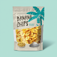 Sachet refermable en Mylar personnalisé avec fermeture éclair, sachet debout pour chips de banane, pulpe de fruits, sachet recyclable pour collation, emballage de fruits