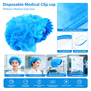 Gorro Médico Desechable de Tela No Tejida con Elástico Simple/Doble Tipo Fuelle y Cubrezapatos No Tejido - Product Image 5