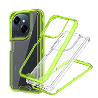 Coque transparente de protection d'objectif anti-chute TPU + PC 3 couches pour Tecno Spark GO 2023/10/20C/20 PRO/30/30C/GO 1/GO 2024