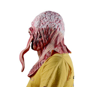 Máscara de Látex de Terror <span class=keywords><strong>para</strong></span> <span class=keywords><strong>Halloween</strong></span> y Navidad, Máscara de Zombie de Cara Completa, Máscara de Fiesta Aterradora <span class=keywords><strong>con</strong></span> Lengua Larga - Product Image 3