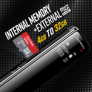 Thiết Bị Ghi Âm Giọng Nói Nhỏ Chất Lượng Cao Máy Ghi Âm Giọng Nói Đường Dài 200H Với Máy Ghi Âm Đài <span class=keywords><strong>FM</strong></span> - Product Image 3