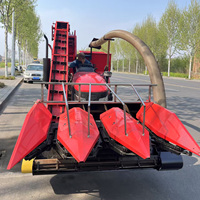 Nouvelle ferme utilisée sac à dos récolte de maïs récolteuse de maïs broyeur de fourrage à quatre roues équipement agricole machine de découpe de cultures