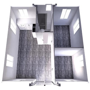 Casa contenedor de acero plegable personalizada prefabricada de 3 dormitorios expandible de 20 pies, diseño moderno, Instalación rápida, uso de oficina de Hotel - Product Image 4