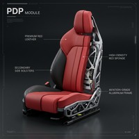 Rakitan Kursi Van MPV Mewah Kustom, Kursi Mobil Kulit Premium, Konversi Interior, Pasokan Pabrik
