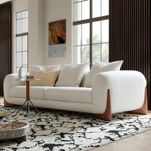 Hiện Đại Sang Trọng Vuông Chesterfield <span class=keywords><strong>Sofa</strong></span> Set-Khách Sạn Patio Vườn Ngoài Trời Ba Chỗ Ngồi Rắn Tro Gỗ Chân Trường Phòng Khách - Product Image 2