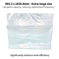 Sacs de collecte de poussière résistants, sacs de collecte de poussière en plastique transparent - Sacs et doublures de collecte de poussière en polyéthylène de 6 mil sur rouleau
