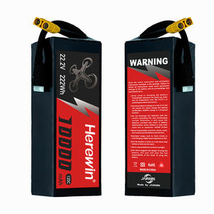 Аккумулятор Herewin 10Ач 22.2В 120C 6S с высокой токоотдачей, мягкий пакет, прямые поставки с завода для FPV дронов - Product Image 1