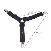 Attaches élastiques réglables pour draps avec pinces métalliques, sangles pour draps-housses pour matelas