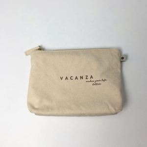 Pochette zippée en toile écologique personnalisée, sacs zippés pour cosmétiques et soins de la peau - Product Image 4