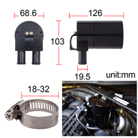 Réservoir de récupération d'huile universel de haute qualité en aluminium billette avec déflecteur pour BMVV N54 335i 535i E82 E90 E92