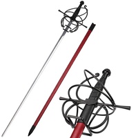 Épée de rapier fantaisie MS Martial Arts Supply Renaissance Weapon Spiral Black Swept Hilt