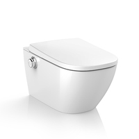 Toilette intelligente carrée noire mate de fabrication d'articles sanitaires haut de gamme de Xiamen