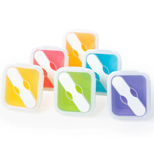 Household Portable Foldable Silicone Bento Lunch <b>Box</b> With Spoon Eco Friendly Silicone Food Bowl Food <b>Storage</b> Container <b>Box</b> - Product Image 4