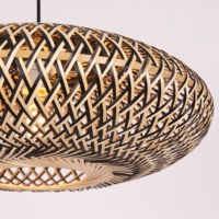 Lustres en osier bambou lampes suspendues pour décoration intérieure salle à manger style de vacances salon bambou rotin suspension lampe
