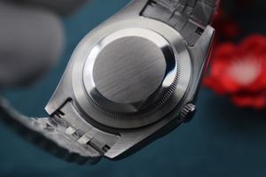 Montre de luxe en acier inoxydable à mouvement mécanique automatique, calendrier perpétuel, réserve de marche, cadran en cristal saphir 22 mm, étanche - Product Image 3