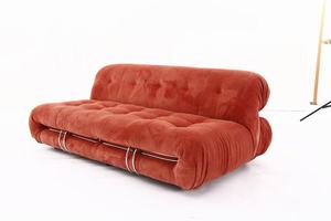 Sofá moderno <span class=keywords><strong>Soriana</strong></span> de tela de pana para sala de estar, mueble moderno de 2 asientos, midcentury - Product Image 6