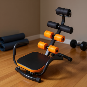 ม้านั่งออกกำลังกายปรับระดับได้สำหรับฝึกกล้ามเนื้อหน้าท้อง โครงเหล็กอัลลอยสีส้ม อุปกรณ์ฟิตเนสสำหรับทุกเพศ - Product Image 2