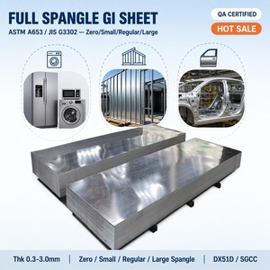 Cost Effective Galvanized Steel Plate Hot Dipped <strong>Gi</strong> Sheet Z275 G50 A653 A792 SGCC SPHC DX51d Zinc Coil Sheet Fast Delivery - Product Image 1