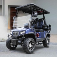 Voiturette de golf électrique HDK D5 Maverick 2 Plus 2 Plus avec éclairage LED et suspension premium pour les loisirs sur le campus