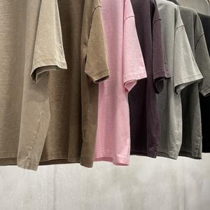 Camiseta Personalizada para Hombre, Estilo Cuadrado, Estampada, de Algodón Grueso, Estilo Urbano, Holgada, con Hombros Caídos, Impresión DTG - Product Image 3