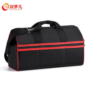 กระเป๋าใส่อุปกรณ์ช่างซวงเมิ่งเอ๋อร์ ความจุขนาดใหญ่ หลายช่อง สีดำแดง ทนทานต่อการสึกหรอ สำหรับช่างไฟฟ้าและช่างไม้ - Product Image 1