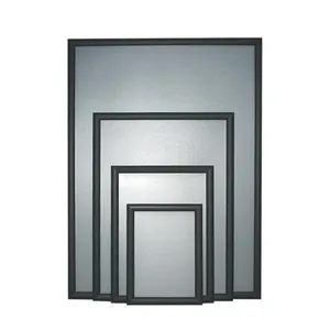 Black color snap frame A1 aluminum poster clip frame with plastic spraying color