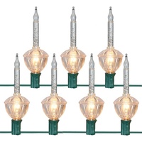 Kann mit Außenbeleuchtung für Weihnachtsdekorationen verbunden werden 7LT Weihnachts-Lichterkette mit Blaseneffekt
