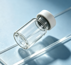 Flat White Plastic Lid Ultra Clear Borosilicate <b>Crimp</b> Vials, Airtight Mini Glass Bottles For Sample Storge - Product Image 6
