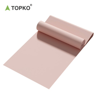 TOPKO Stock Venta al por mayor de látex plano banda de resistencia fitness entrenamiento físico bandas de resistencia