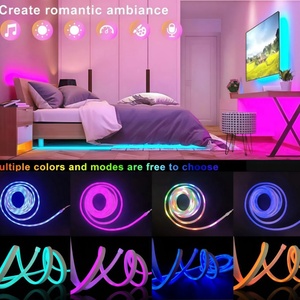 Bande lumineuse LED néon flexible RGB étanche IP67 pour décoration de Noël avec logo personnalisé, enroulable, pour mur - Product Image 2