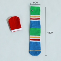 Chaussettes de sport pour hommes avec logo personnalisé, demi-coussin, broderie en tissu éponge, respirantes, compression