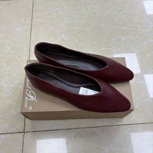 Zapatos <span class=keywords><strong>de</strong></span> Abuela para Ir al Trabajo - Zapatos Planos Negros para Mujer, Nuevo Estilo, Cómodos, Versátiles, Zapatos <span class=keywords><strong>de</strong></span> Cuero <span class=keywords><strong>de</strong></span> Una Pieza con Parte Superior Suave - Product Image 4