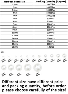 JUNAO Venta al por mayor 10 12 14 16 20 mm Flatback Pearl Beads Gold ABS Plastic Pearls a granel Half Round Pearls sin agujeros - Product Image 6