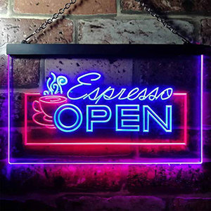 Tùy Chỉnh <span class=keywords><strong>Acrylic</strong></span> <span class=keywords><strong>LED</strong></span> Cạnh Thắp Sáng Mở Thanh Quán Cà Phê Cửa Hàng Neon Ánh Sáng Dẫn Dấu Hiệu Treo Tường Quảng Cáo Hiển Thị Dấu Hiệu Cho Cà Phê Cửa Hàng - Product Image 5
