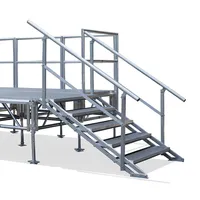 Scène mobile portable de haute qualité, podium surélevé, remorque, alliage d'aluminium, scène d'événement pour camion de croisade