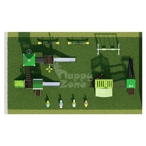 Structure de jeu extérieure pour enfants avec toboggan et mur d'escalade – Équipement de jeu sécurisé pour parcs, écoles, jardins et structures commerciales - Product Image 6