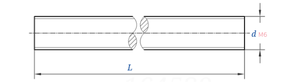 <span class=keywords><strong>Tige</strong></span> filetée en acier au carbone de haute résistance Grade 4.8/8.8, entièrement filetée, M6-M64, coupée sur mesure - Product Image 5